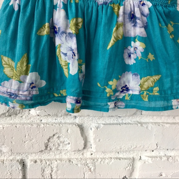 Forever 21 Ruffled Floral Cotton Cropped Tank Top - Picture 5 of 6